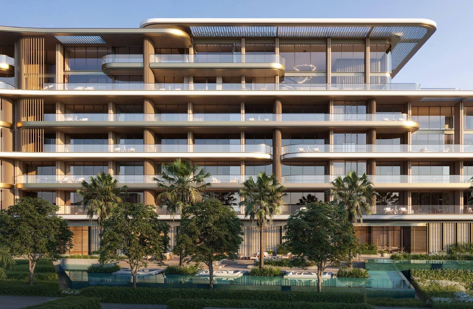 Luxury beachfront villa exterior at Four Seasons Private Residences Abu Dhabi